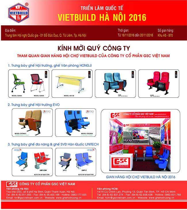 Thư mời Triển lãm Vietbuild Hà Nội 11- 2016