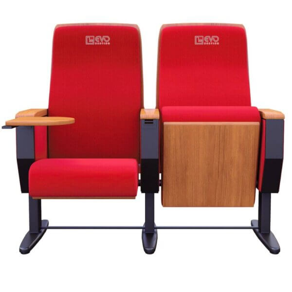 Ghế hội trường EVO1034MB có kèm bàn viết tiện dụng