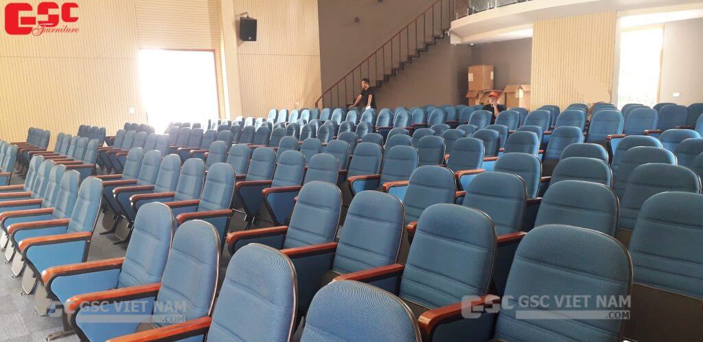 Hình ảnh thi công Dự án ghế hội trường tại Đại học Thành Đô