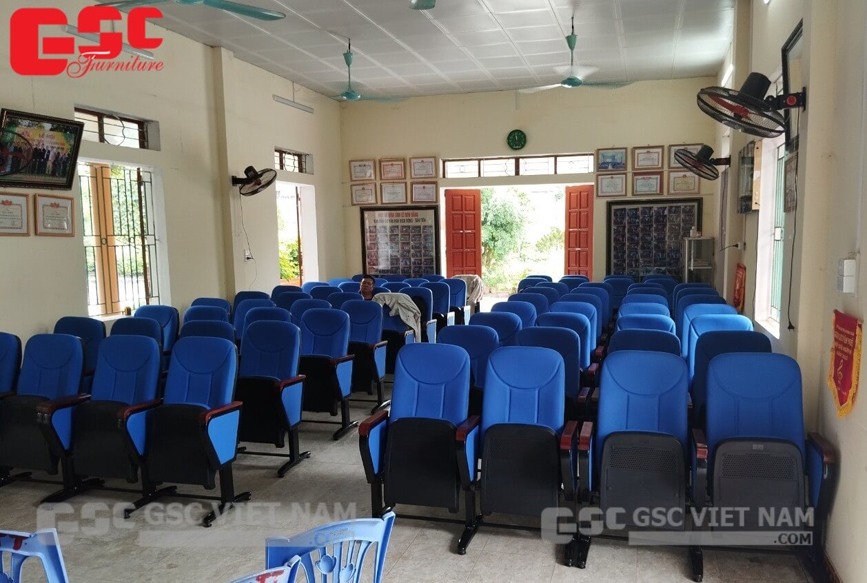 Hình ảnh thi công Dự án hội trường tại Nhà văn hóa KDC Bích Động – Hải Dương