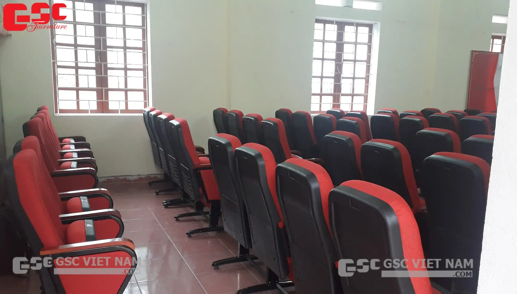 Hình ảnh thi công Dự án hội trường tại Nhà văn hóa KDC Lôi Động - Hải Dương