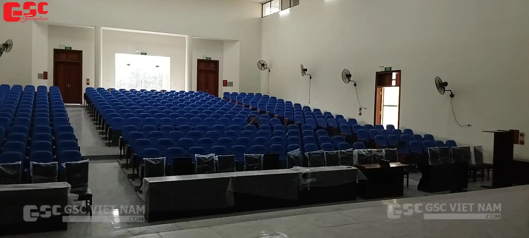 Hình ảnh thi công Dự án hội trường tại UBND Thị trấn Ba Hàng Đồi - Hoà Bình