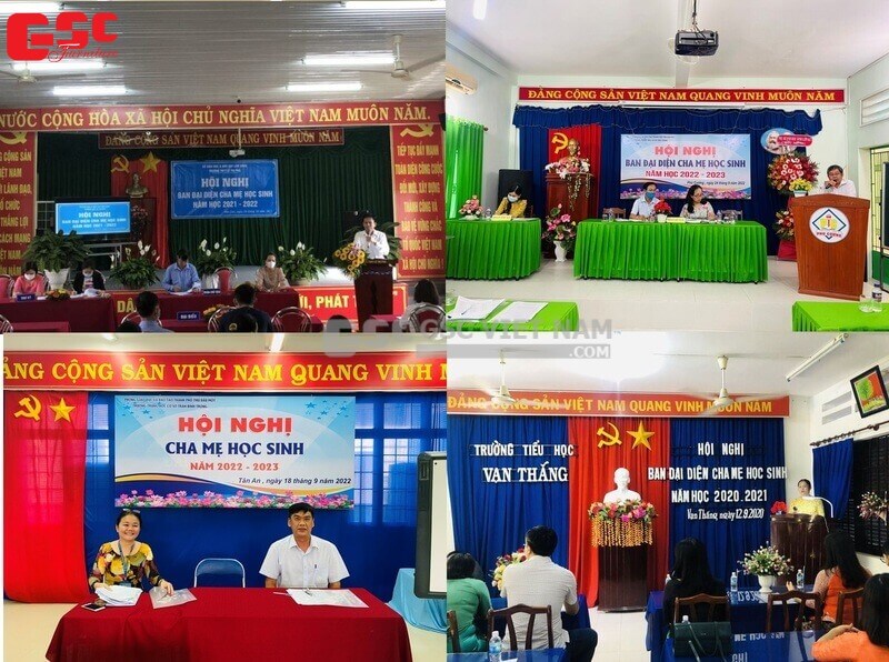 Trang trí hội nghị cha mẹ học sinh