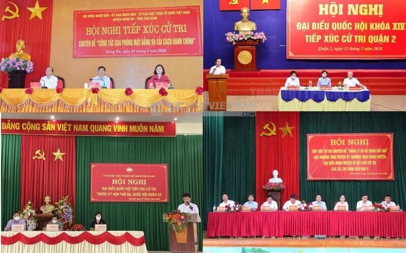 Trang trí hội nghị tiếp xúc cử tri