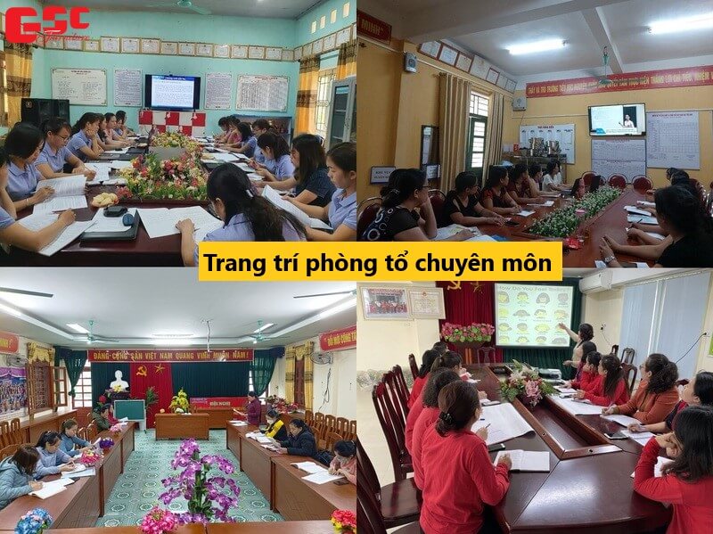 Trang trí phòng tổ chuyên môn