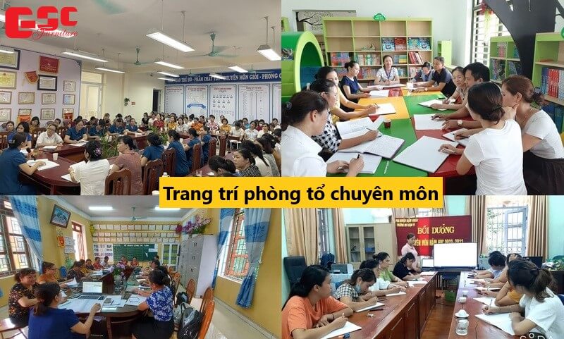 Trang trí phòng tổ chuyên môn
