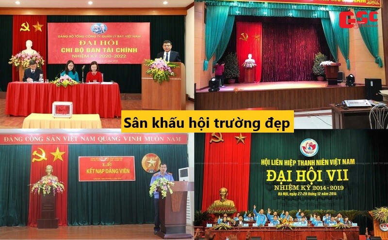 Mẫu sân khấu hội trường đẹp 