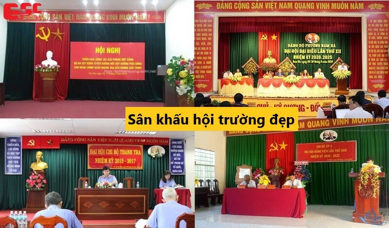 Mẫu sân khấu hội trường đẹp 