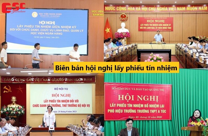 Biên bản hội nghị lấy phiếu tín nhiệm