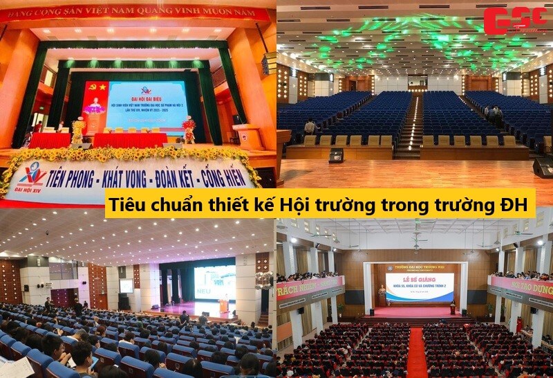 Tiêu chuẩn thiết kế Hội trường trong trường ĐH
