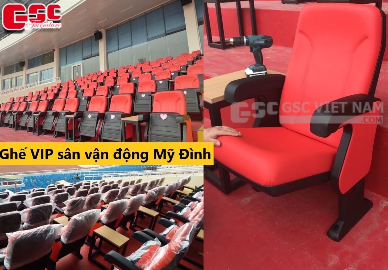 GSC Việt Nam trang bị ghế sân vận động VIP tại SVĐ Mỹ Đình