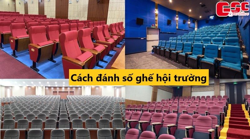 Cách đánh số ghế hội trường
