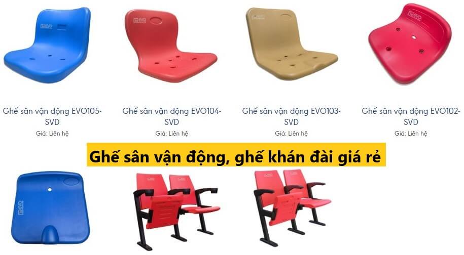 ghế nhựa khán đài