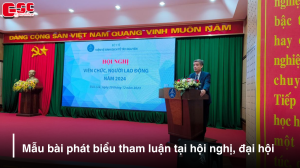 bai phat bieu tham luan