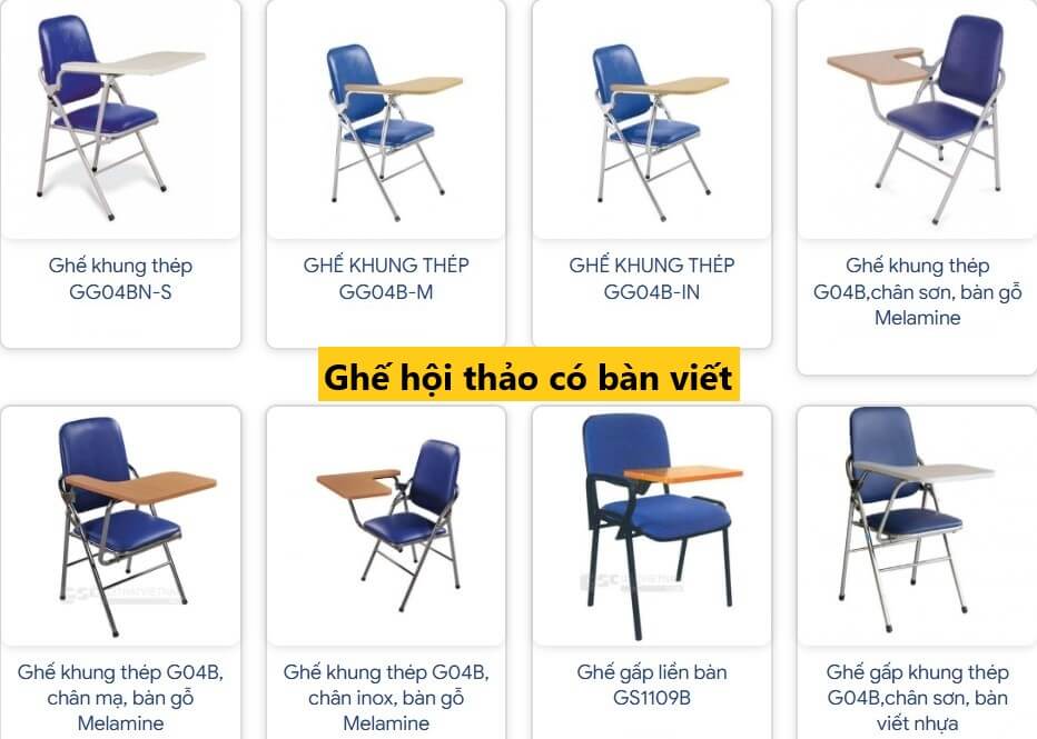 Ghế hội thảo có bàn viết