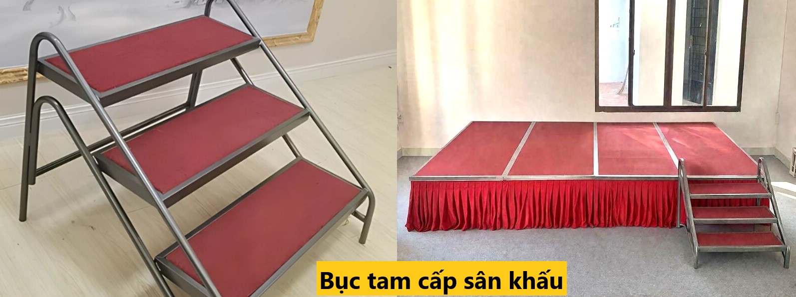 Bục tam cấp sân khấu