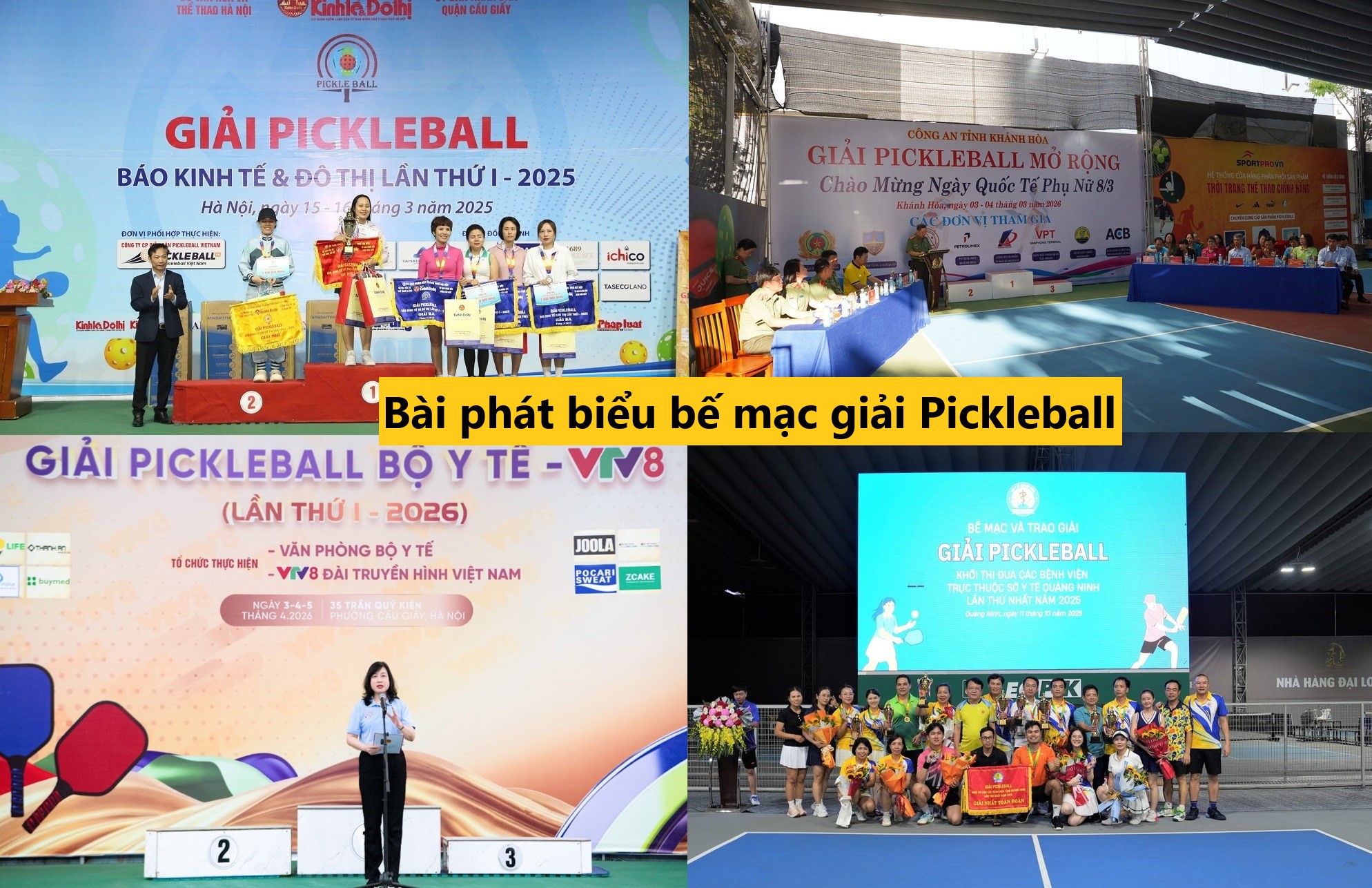 Bài phát biểu bế mạc giải Pickleball