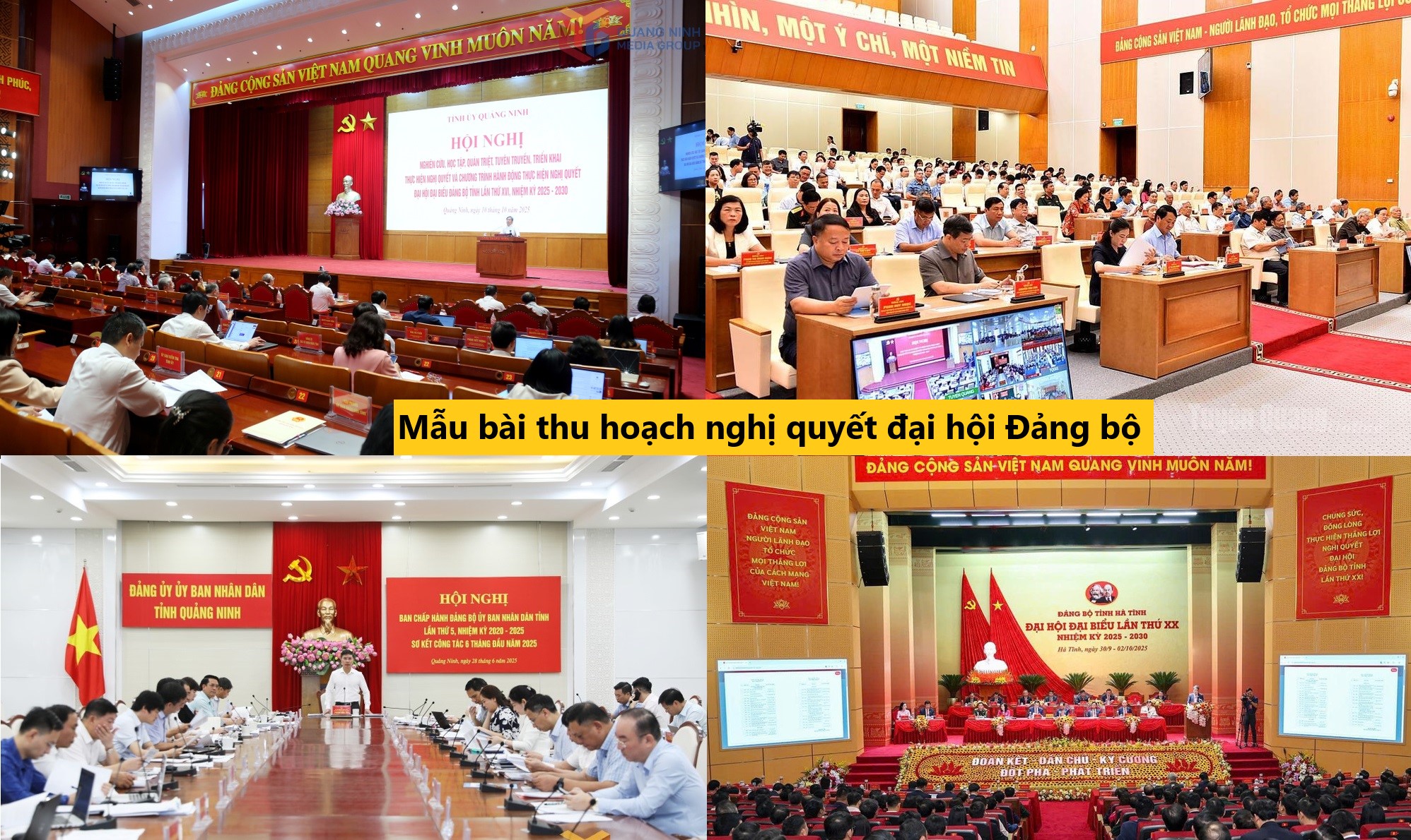 Mẫu bài thu hoạch nghị quyết đại hội Đảng bộ