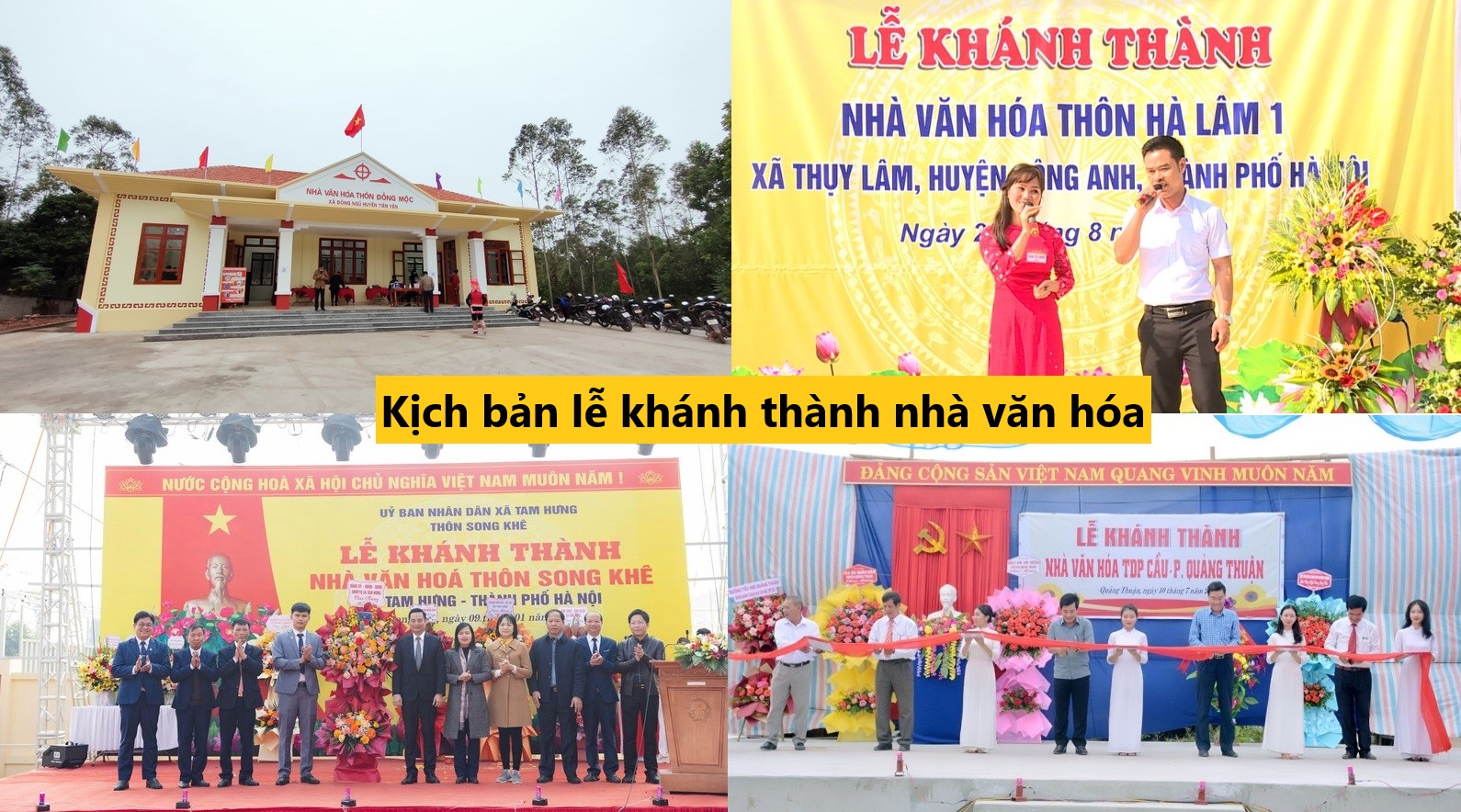 Kịch bản lễ khánh thành nhà văn hóa