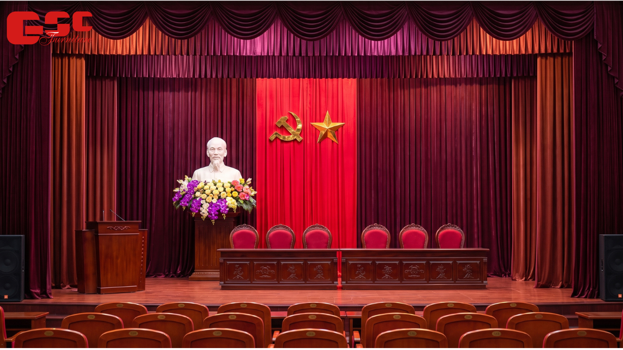 Bố trí bục phát biểu