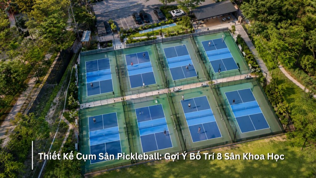 Thiết kế cụm sân Pickleball