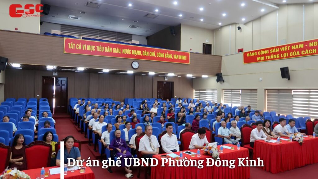 Dự án ghế hội trường tại UBND Phường Đông Kinh